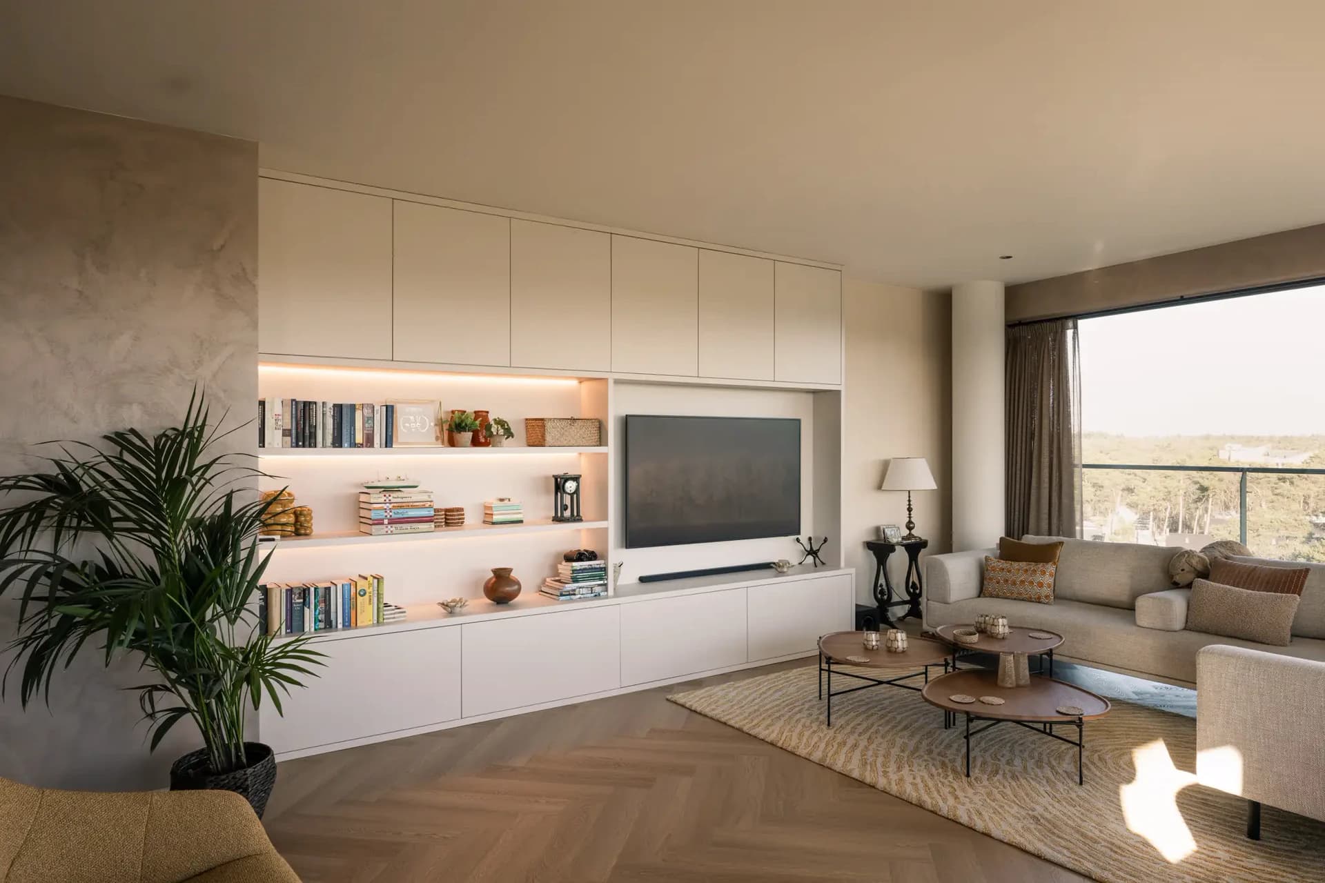 Wandkast met open vakken