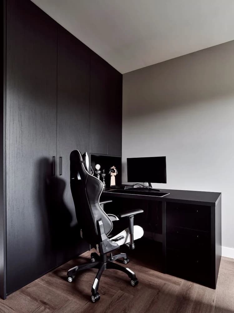 Kantoorkast met geïntegreerd bureau