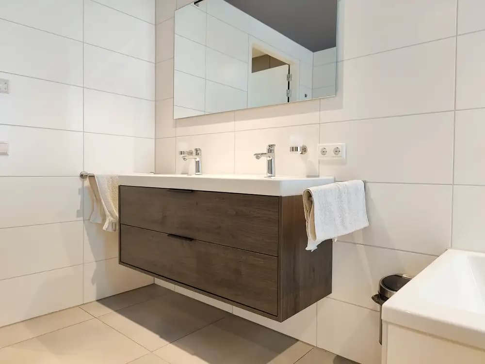 Wastafelmeubel houtdecor