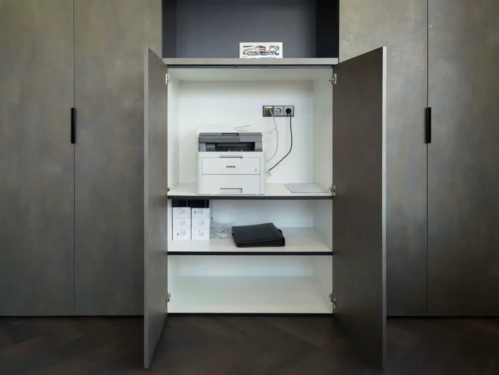 ruimte voor printer wandkast