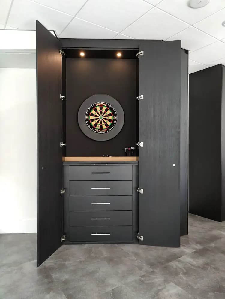 dartbordkast kantine maatwerk