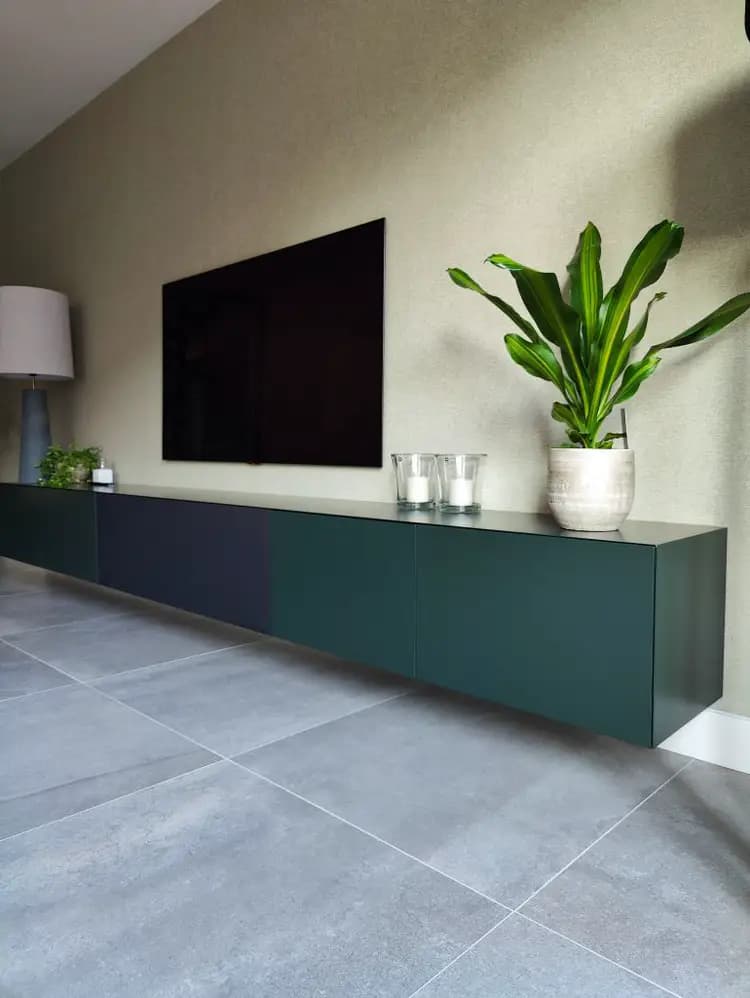 maatwerk interieur verstek tv meubel