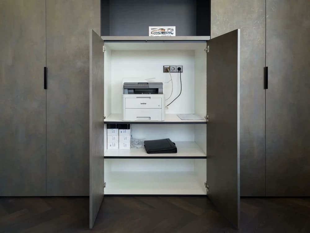 ruimte voor printer wandkast