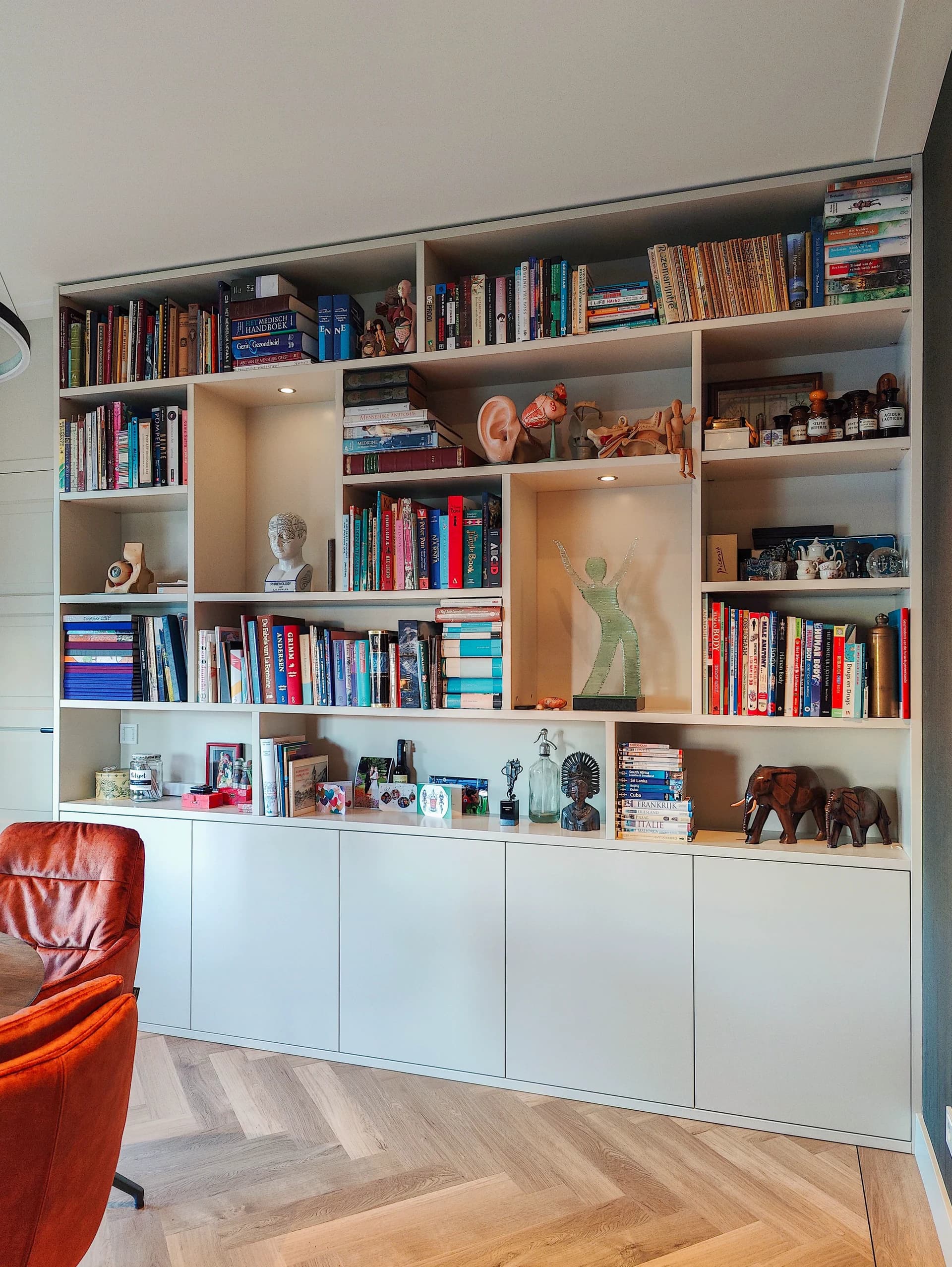 Boekenkast met open vakken