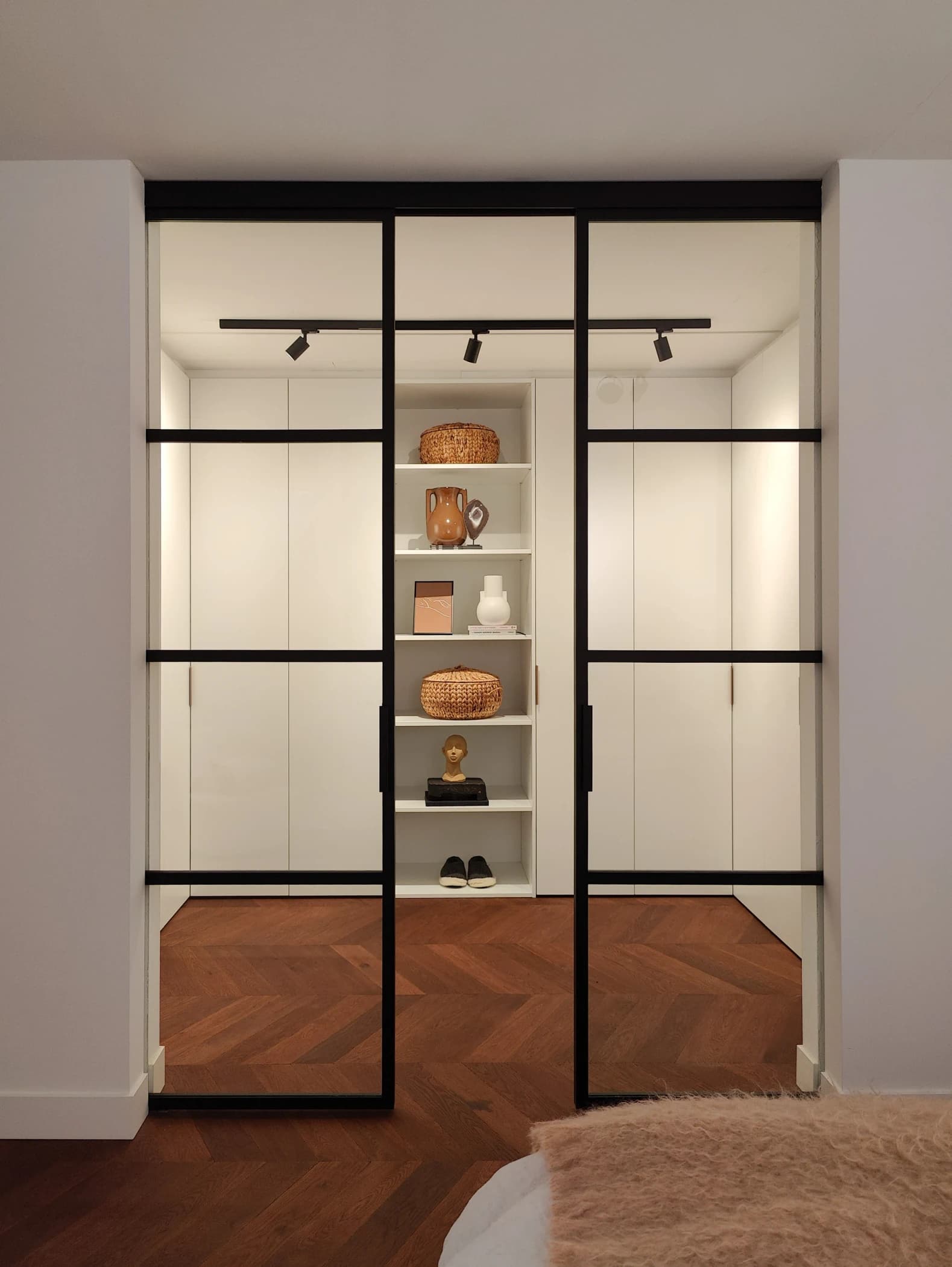 Inloopkast ideeën in slaapkamer 