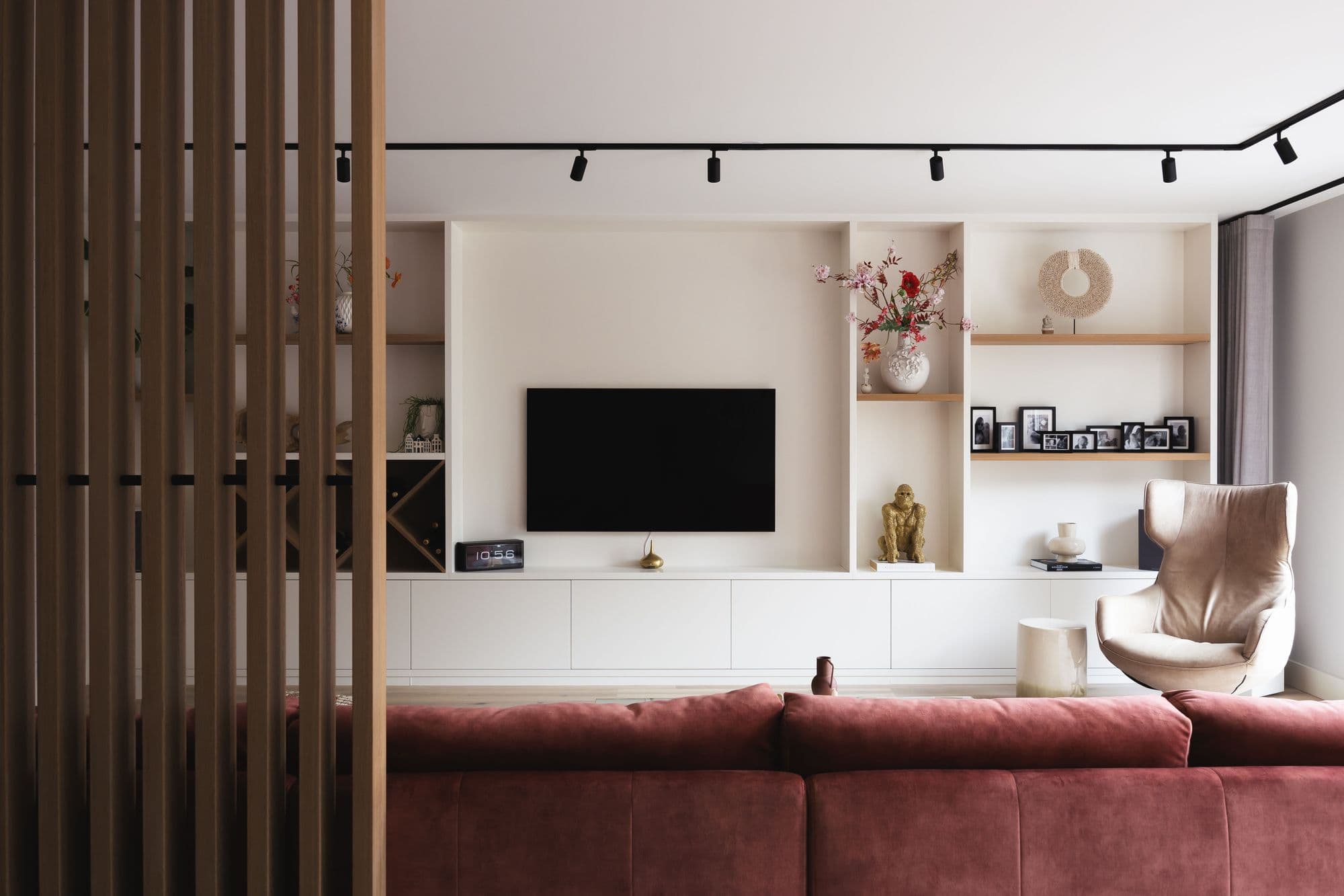 Wandkast met tv