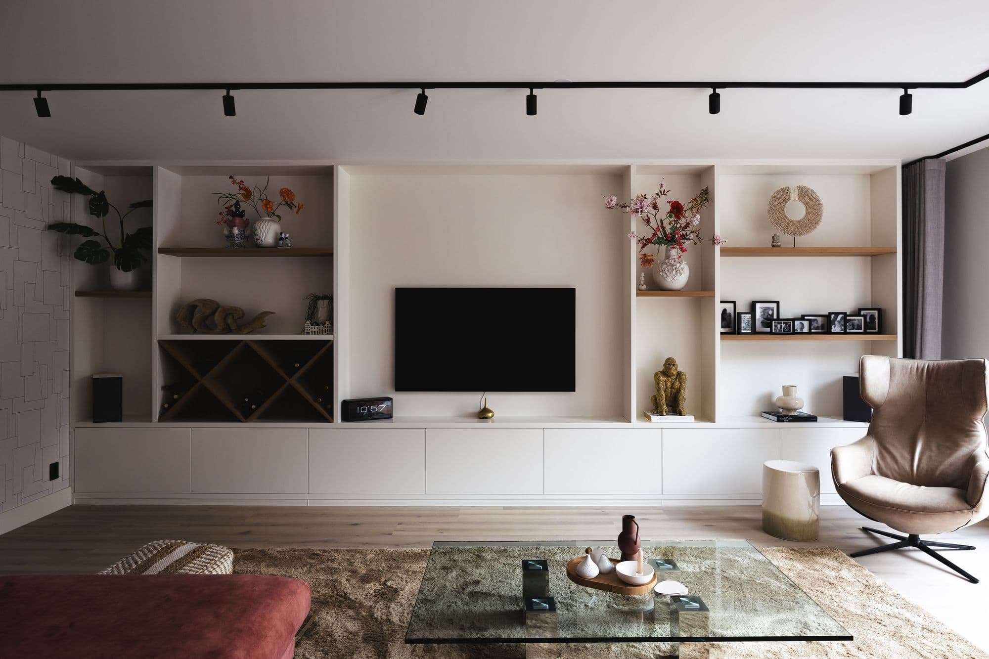 Wandkast met tv