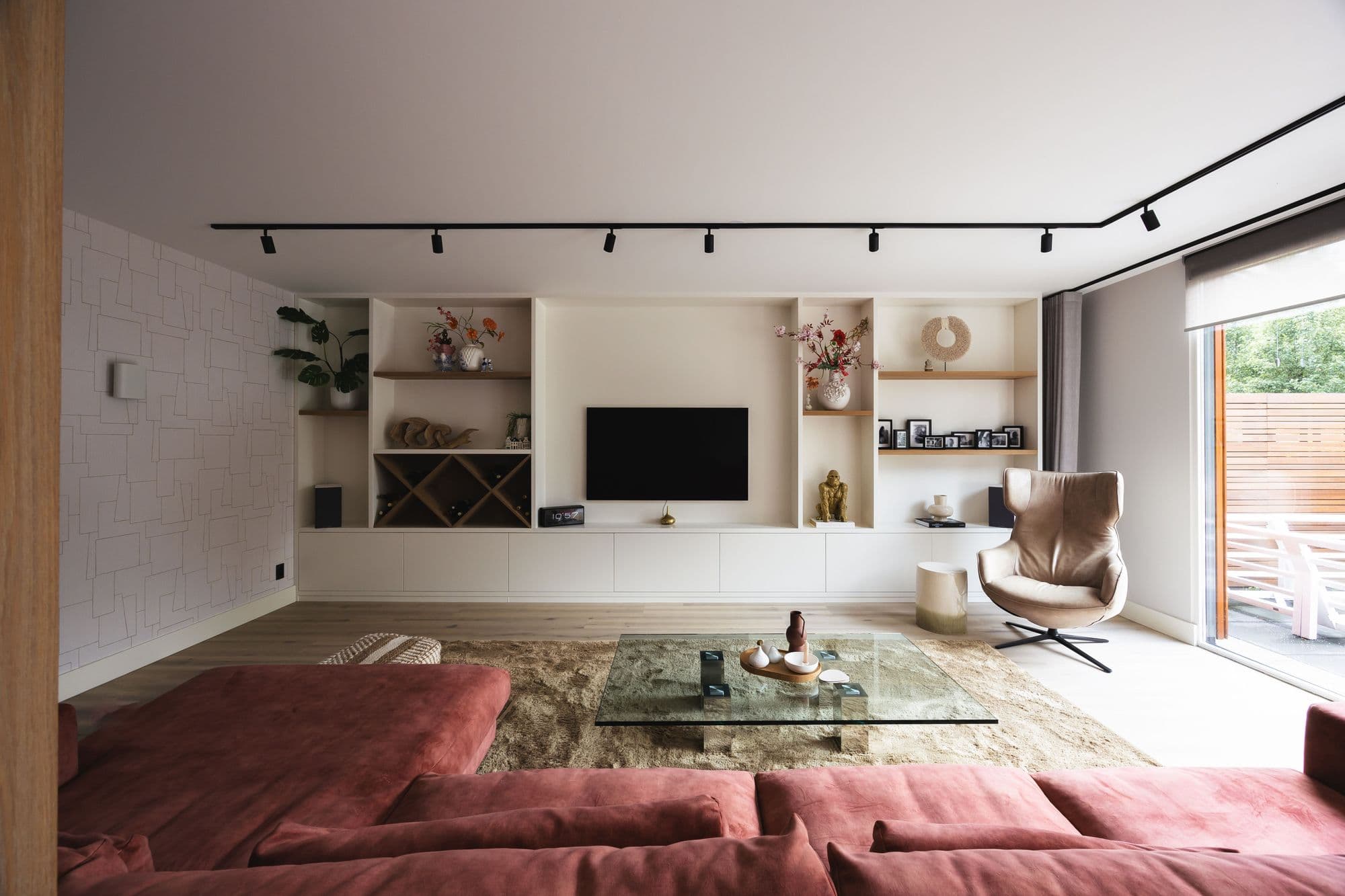 Wandkast met tv