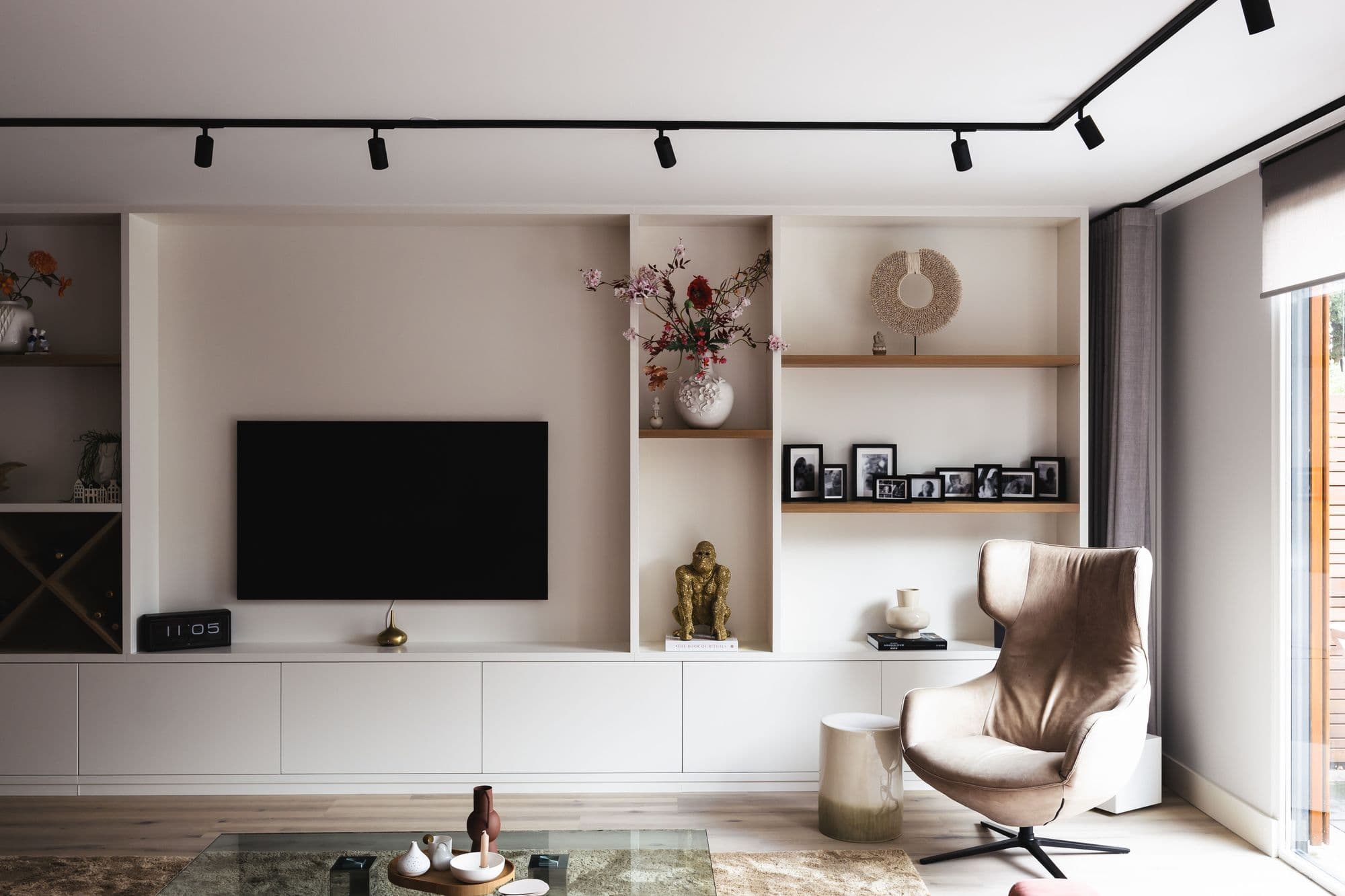 Wandkast met tv