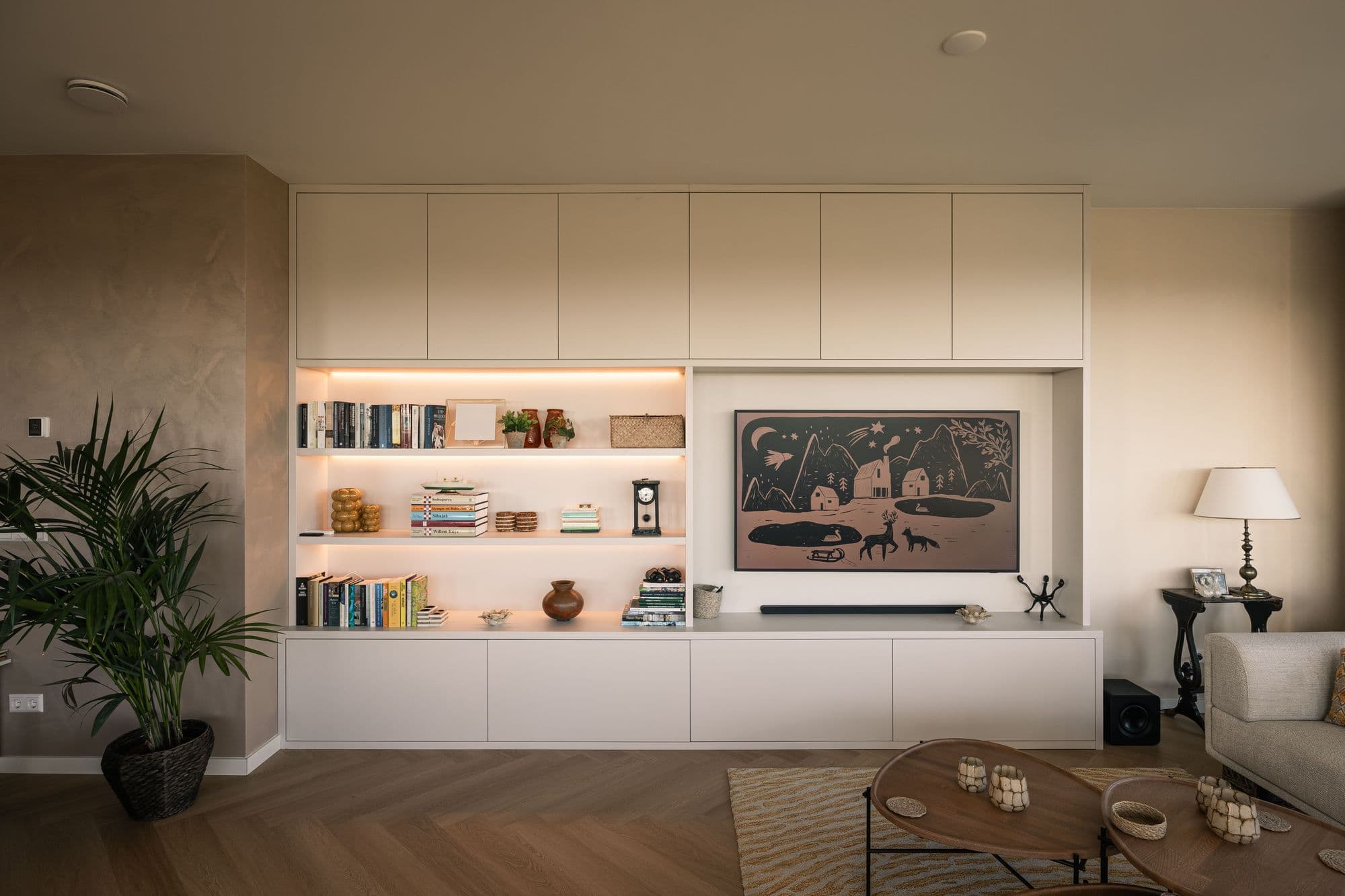 Wandkast met open vakken