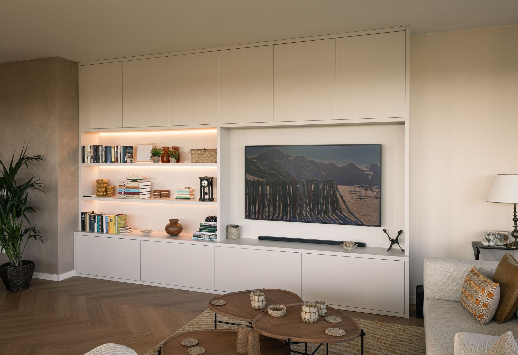 Wandkast met open vakken