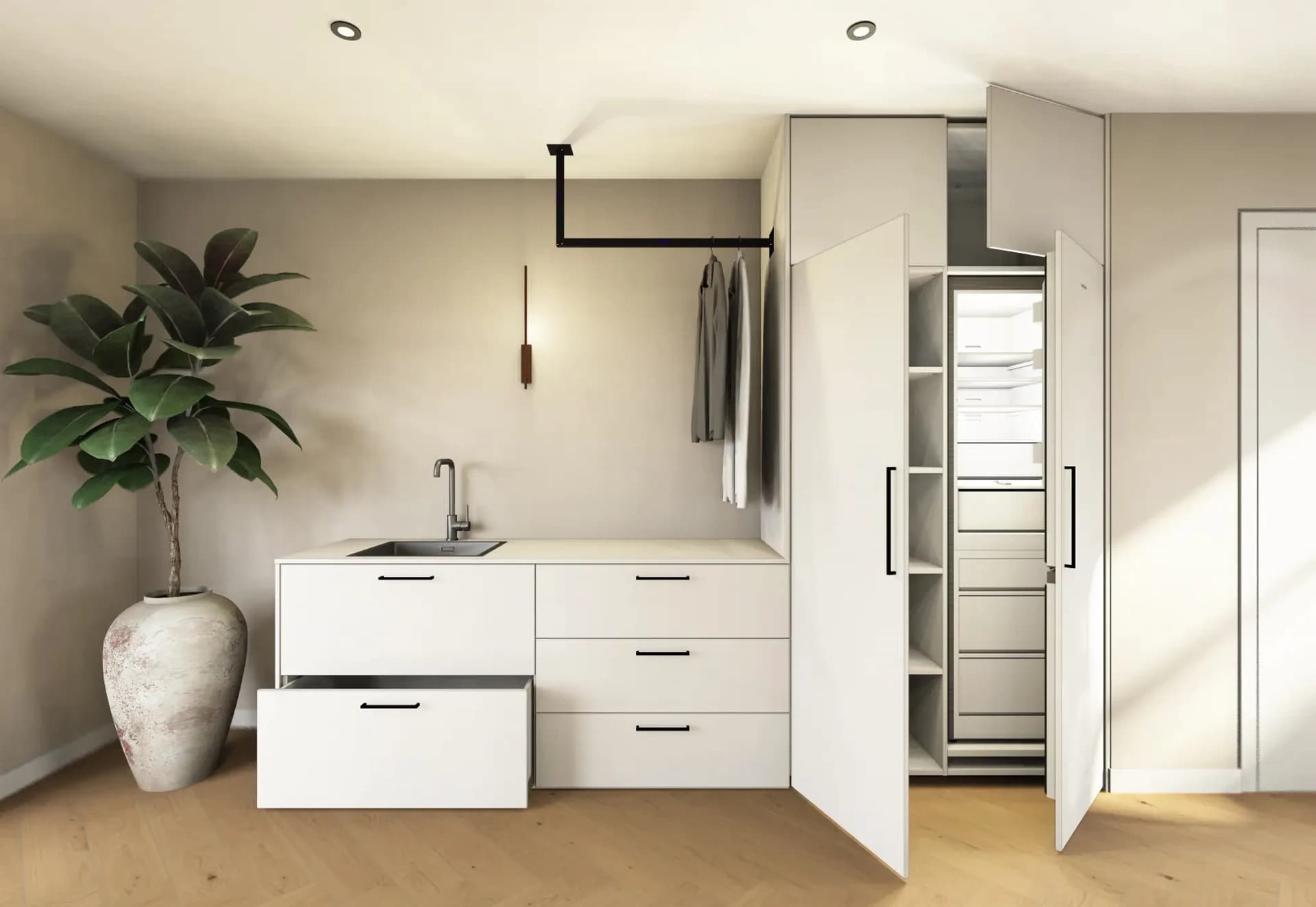 wat kost een bijkeuken kast op maat