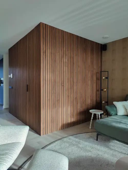 kantgreep; draaideurframe; lateffect; eiken fineer; technische ruimte; wasmachine